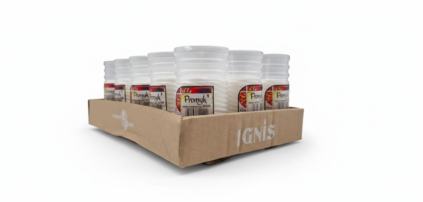 Wkłady do zniczy IGNIS PROMYK  1   ZGRZEWKA 15  SZT
